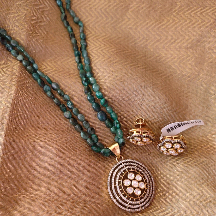 Moissanite Polki Set 